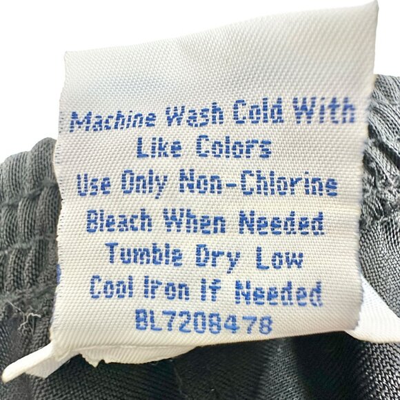 Blair Elastic Waist Pants Womens 18W Black Slit Pockets Comfortable Polyester - Picture 5 of 6